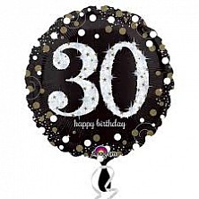 Balon Hel Folia 30 Urodziny Amscan