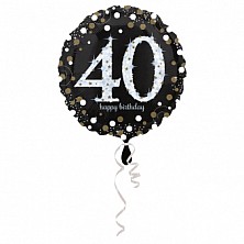 Balon Hel Folia 40 Urodziny 43cm Anagram