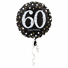Balon Hel Folia 60 Urodziny 43cm Anagram