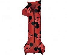 Balon Foliowy hel 1 Mickey Mouse Red 66cm