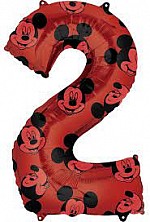 Balon Foliowy hel 2 Mickey Mouse Red 65cm