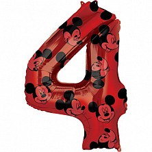 Balon Foliowy hel 4 Mickey Mouse Red 74cm