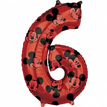 Balon Foliowy hel 6 Mickey Mouse Red 65cm