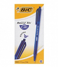 Długopis automatyczny Round Stic Clic niebieski