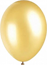 Balon lateks Złote Metaliczne 1 Sztuka