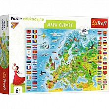 Puzzle 160 El Mapa Europy Trefl