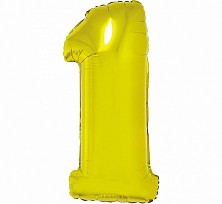 Balon Foliowy HEL 1 Złoty 92cm