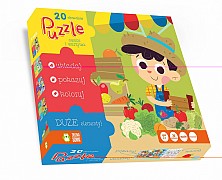 Puzzle 20 El. Owoce I Warzywa
