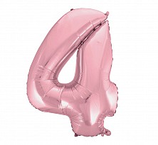 Balon Foliowy hel 4 Jasno różowa 92 cm