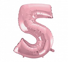 Balon Foliowy hel 5 Jasno różowa 92cm