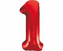 Balon Folia Hel 1 Czerwony 92cm