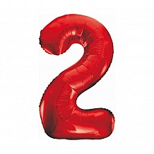 Balon Foliowy Hel 2 Czerwony 92cm