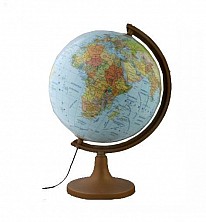 Globus polityczno-fizyczny 32 cm podświetlany z plastikową stopką