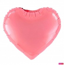 Balon Hel Folia Serce Róż 45cm Partpal