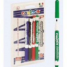 Markery Suchościeralne Tablicowe Carioca 4 kolory