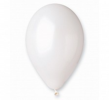 Balon lateksowy Perłowo biały Metaliczny