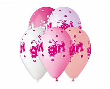 Balony Its A Girl Premium 5szt Godan